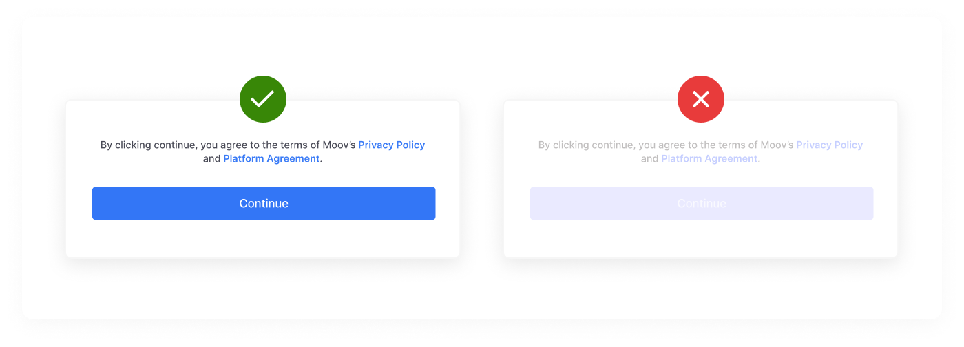 Moov Drop color contrast requirements