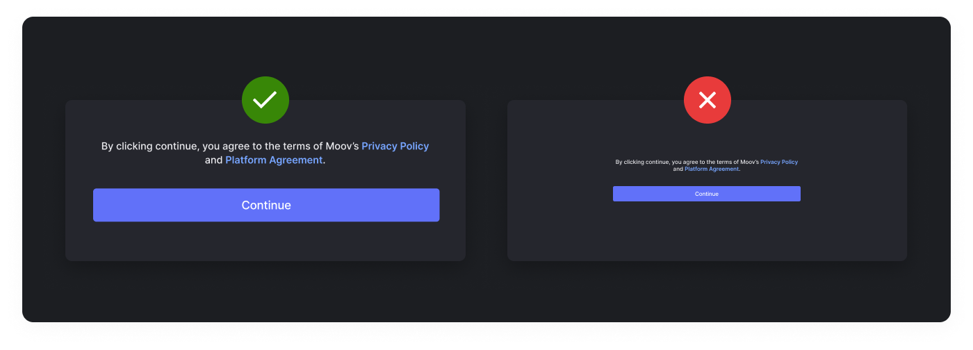 Moov Drop font size requirements